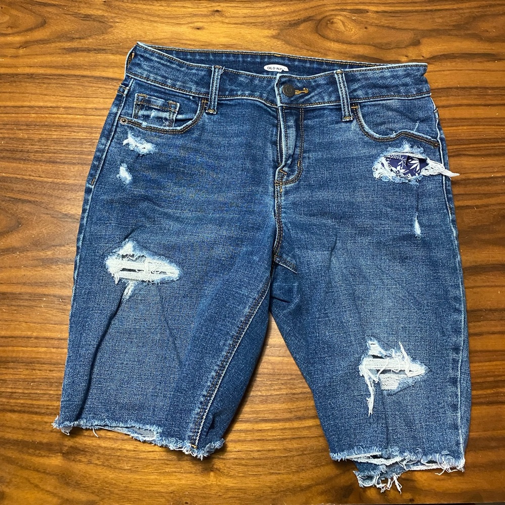 Old Navy longer Jean Shorts Size 8